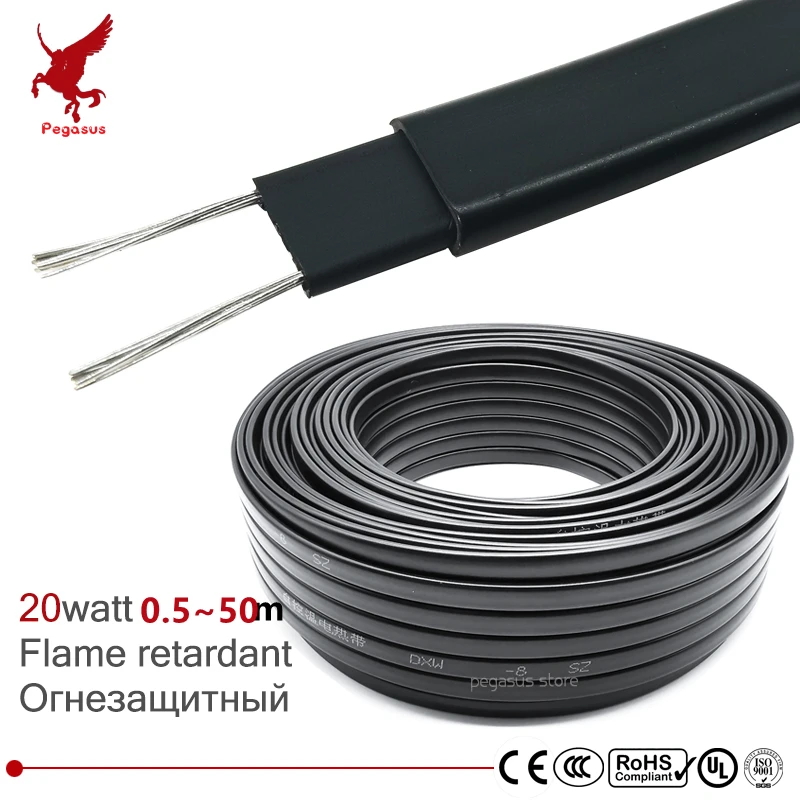 0,5-50 М 20 W / M DXW-8 огнеупорна нагревателен колан с самоограничением на температурата защита на течаща тръба от обледеняване нагревателен кабел 0