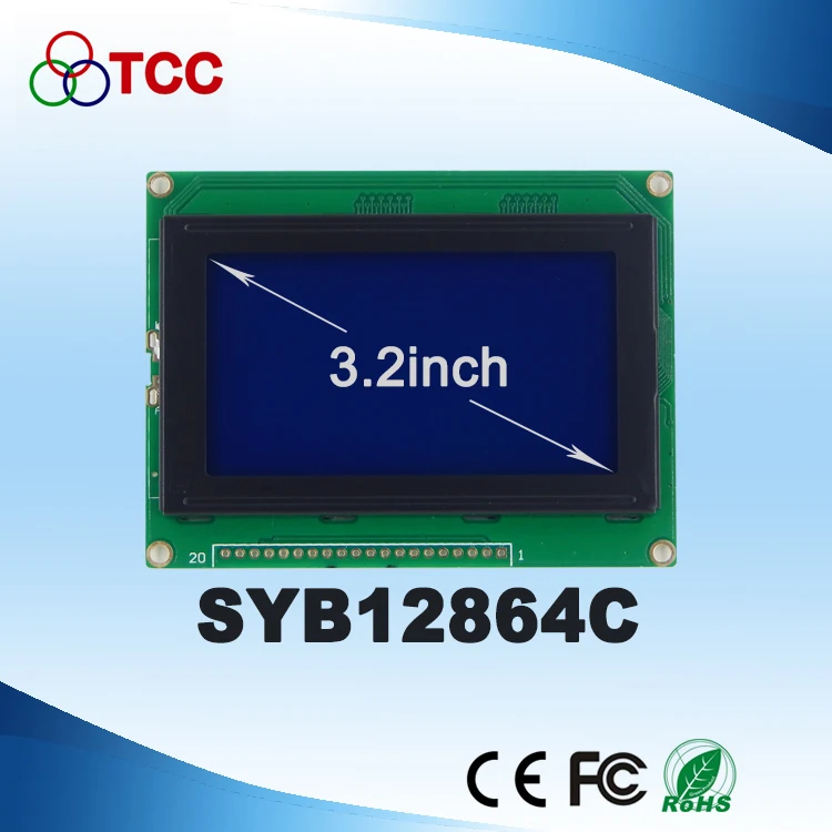 Модул LCD дисплей с хоризонтален екран 12864 Интерфейс 240*320 SYB12864c LCD дисплей, точков матричен LCD модул 0