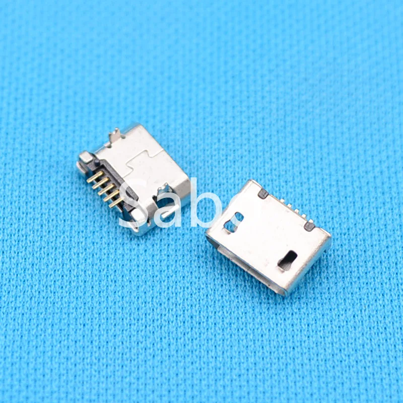 10шт Micro USB 5 ПЕНСА, 5-пинов Микро-USB, 5 контакти Micro USB Конектор за задната Зареждане на мобилен телефон А-07 0