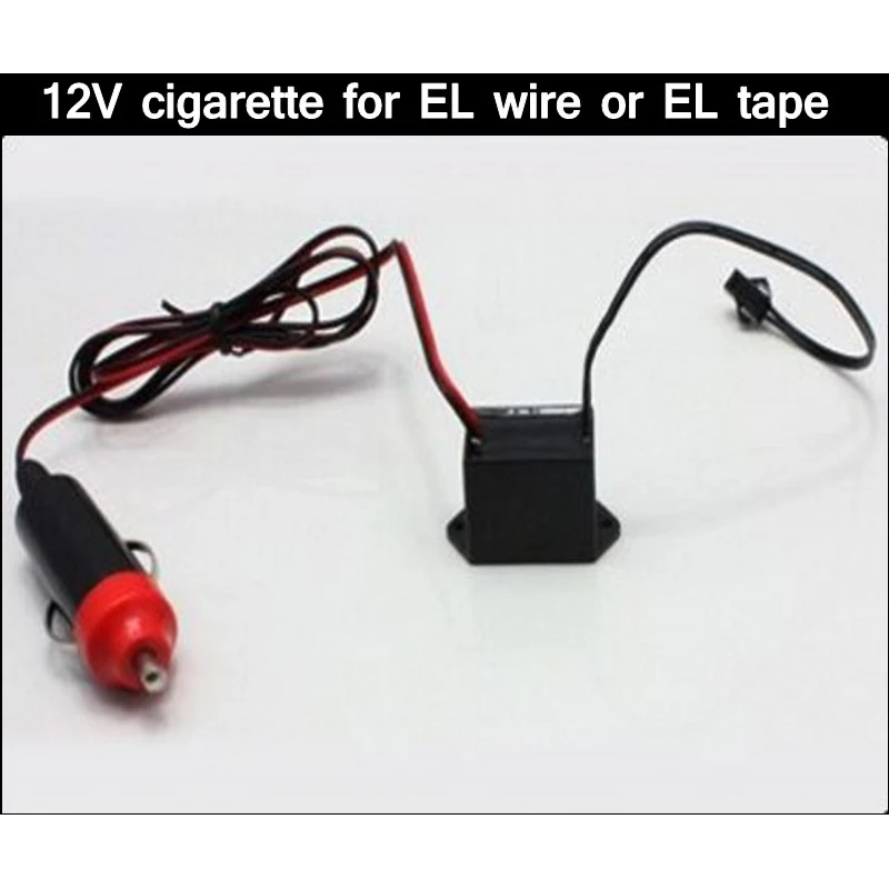 Аксесоари за автомобили 12V Cigarette Driver / Inverter за led неон Светещи EL-ленти с дължина до 5 метра