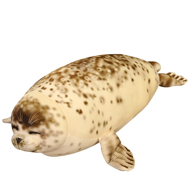 35-120 см Прекрасен Морски Лъв Плюшени Играчки Меки Морски Животни Печат Мека Кукла за Деца, Подарък Възглавница За Сън 3D Новост Наметала Възглавници
