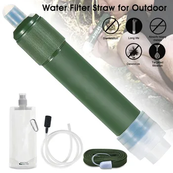 1 Комплект Физически Пречистване На Вода Преносим Външен Филтър За Вода Оцеляване, Къмпинг, Филтър За Вода Слама За Пречистване На Система За Филтриране 0