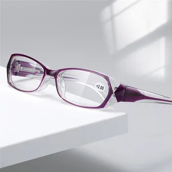 Портативни слънчеви Очила за четене със синя светлина, Женски Прозрачни Очила За Четене с Флорални Принтом, Унисекс, Пролетни слънчеви Очила за краката, Диоптър + 1,0 ~ + 4,0 0